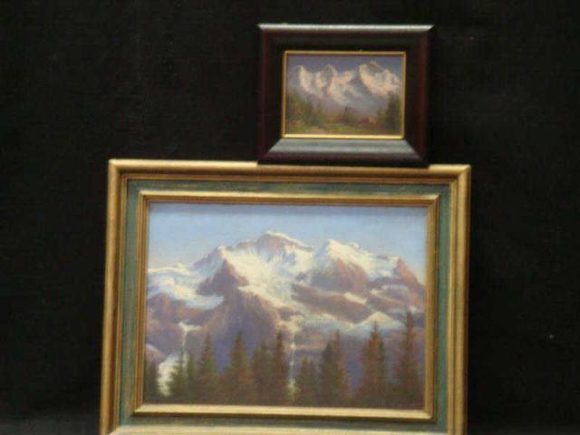 Appraisal: MULLER P Two c O B's of Rockies One signed