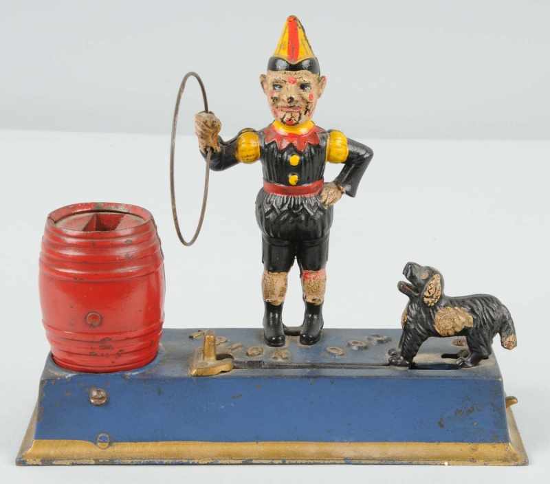 Appraisal: Cast Iron Trick Dog Mechanical Bank Description Manufactured by Hubley