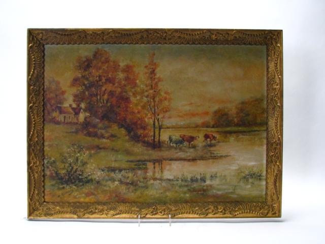 Appraisal: M Adderley x Oil on Board Signed Lower Left depicting