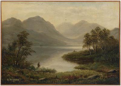 Appraisal: David M MacKenzie painting David Maitland MacKenzie Scottish - Highland