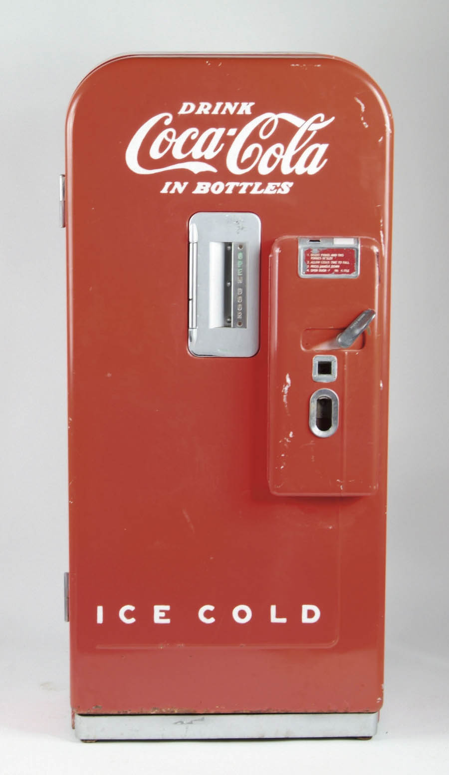 Appraisal: COCA-COLA VENDO V- SODA MACHINE Early version of this machine