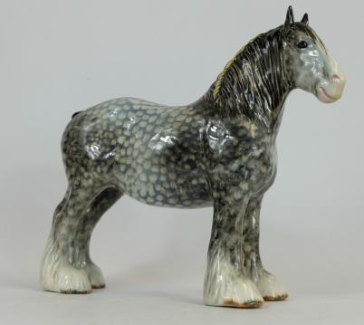 Appraisal: Beswick rocking horse grey shire mare lovely early light colour