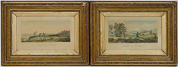 Appraisal: Henry Pyall British - Sporting Engravings Pair of hand-colored engravings