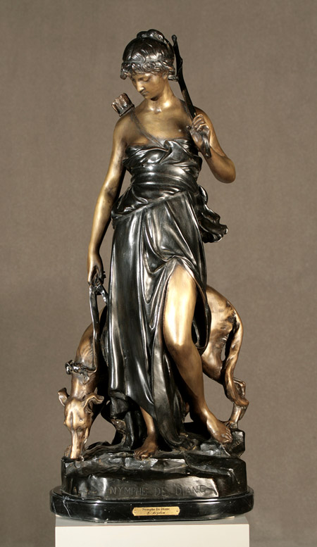 Appraisal: French Bronze Figure of 'Nymphe de Diane' After a model