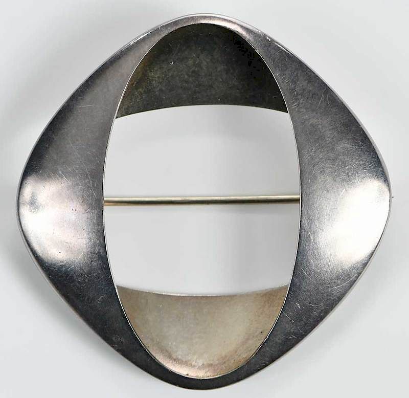 Appraisal: Georg Jensen Sterling Brooch design Henning Koppel - x -