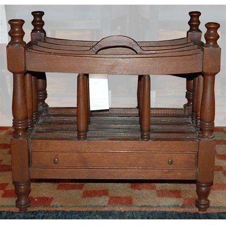 Appraisal: Regency Style Mahogany Canterbury Estimate -