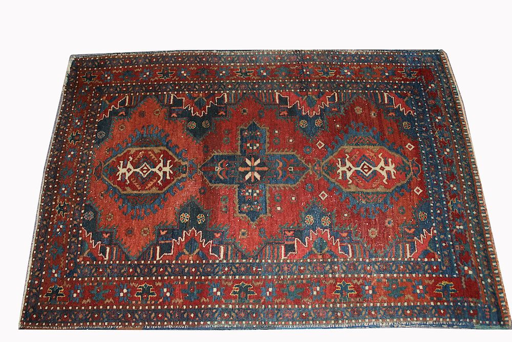 Appraisal: Antique Persian Rug Antique Persian Rug Dimensions x inches Overall