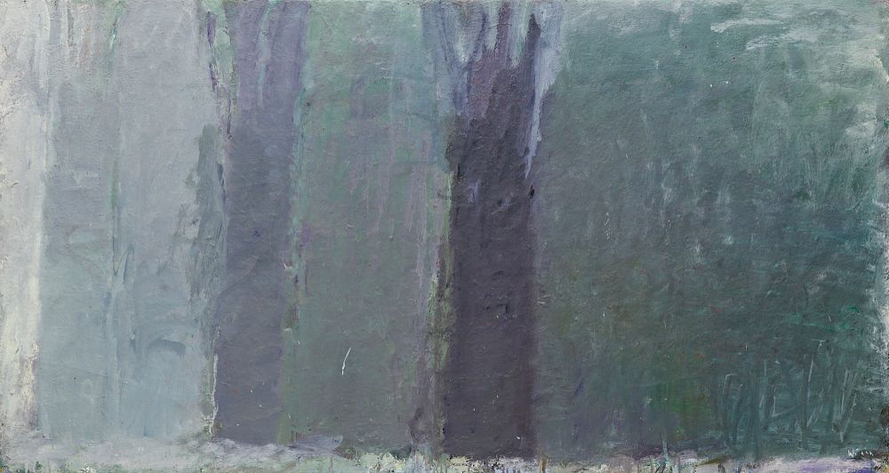 Appraisal: WOLF KAHN American b Three Trees - oil on canvas