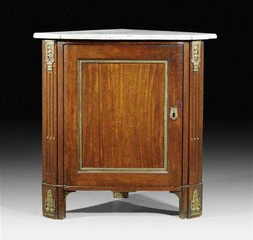 Appraisal: ENCOIGNURE Louis XVI Paris end of the th century Mahogany