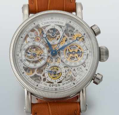 Appraisal: A Choronoswiss Opus Watch A Chroniswiss Opus Men's watch CH