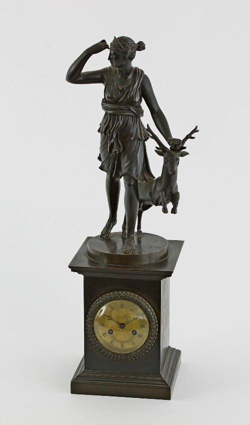 Appraisal: A th Century French mantel clock the striking drum movement