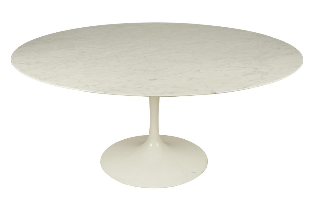 Appraisal: EERO SAARINEN FOR KNOLL 'TULIP' DINING TABLEmanufacturer's labels to underside