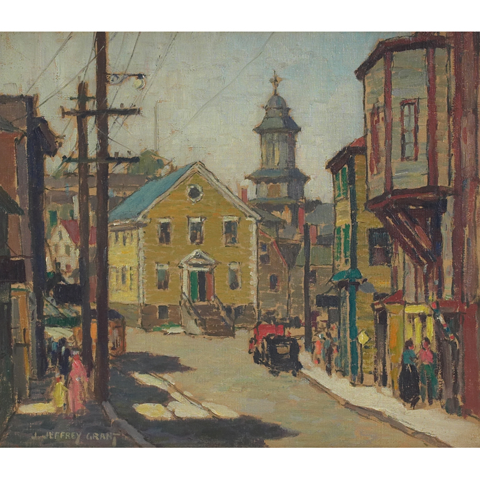 Appraisal: James Jeffrey Grant American - ''Marblehead '' c oil on