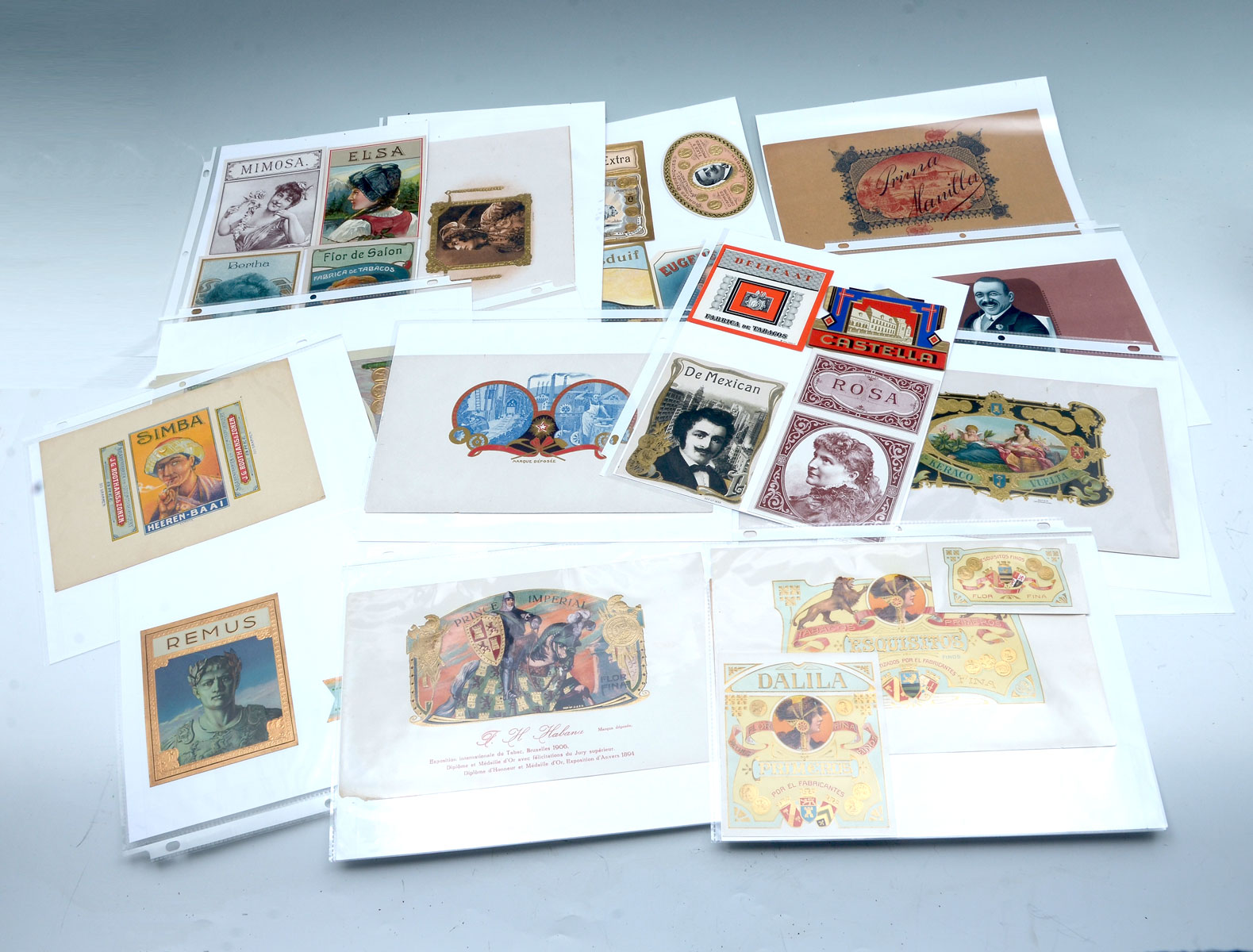 Appraisal: COLLECTION OF CHOICE CIGAR LABELS Approx cigar labels in a