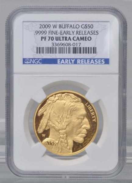 Appraisal: -W Buffalo Early Release Gold Coin Description NGC PF Ultra