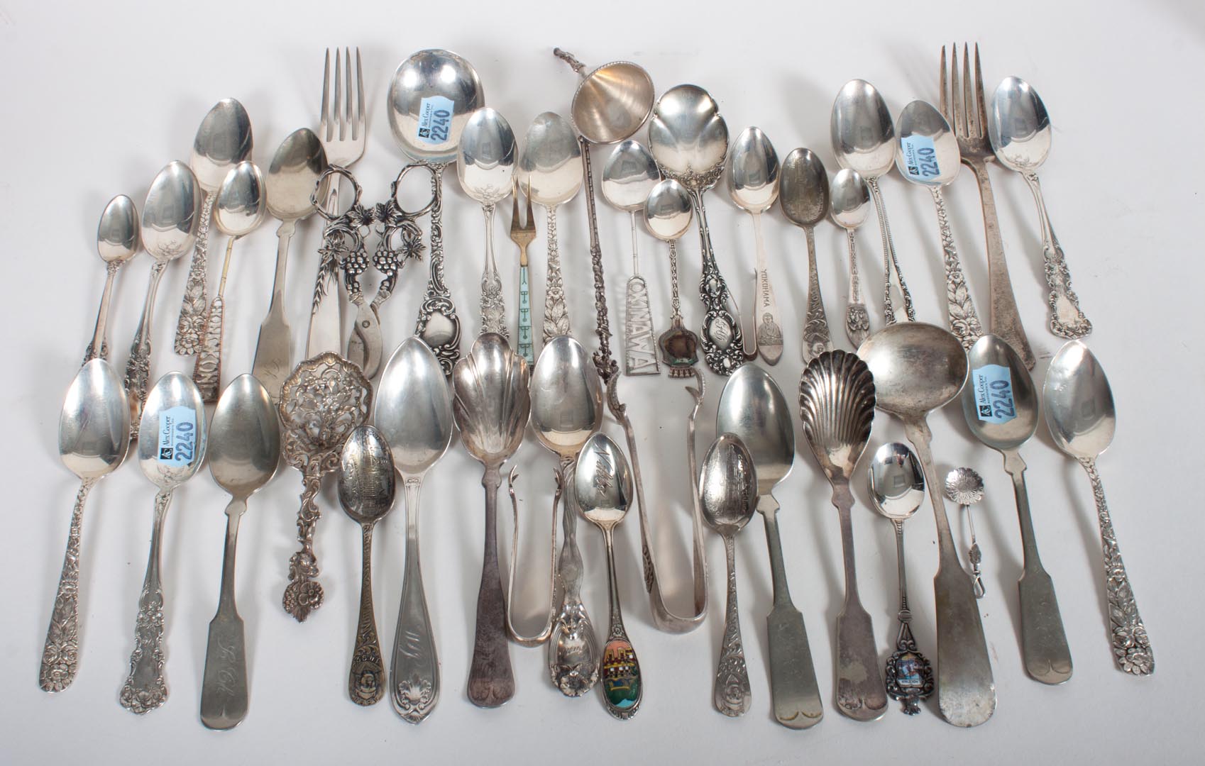 Appraisal: Group of American Continental silver flatware comprising pieces ozt together