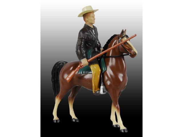 Appraisal: Hartland Horse and Jim Bowie Rider Description Plastic Walking brown