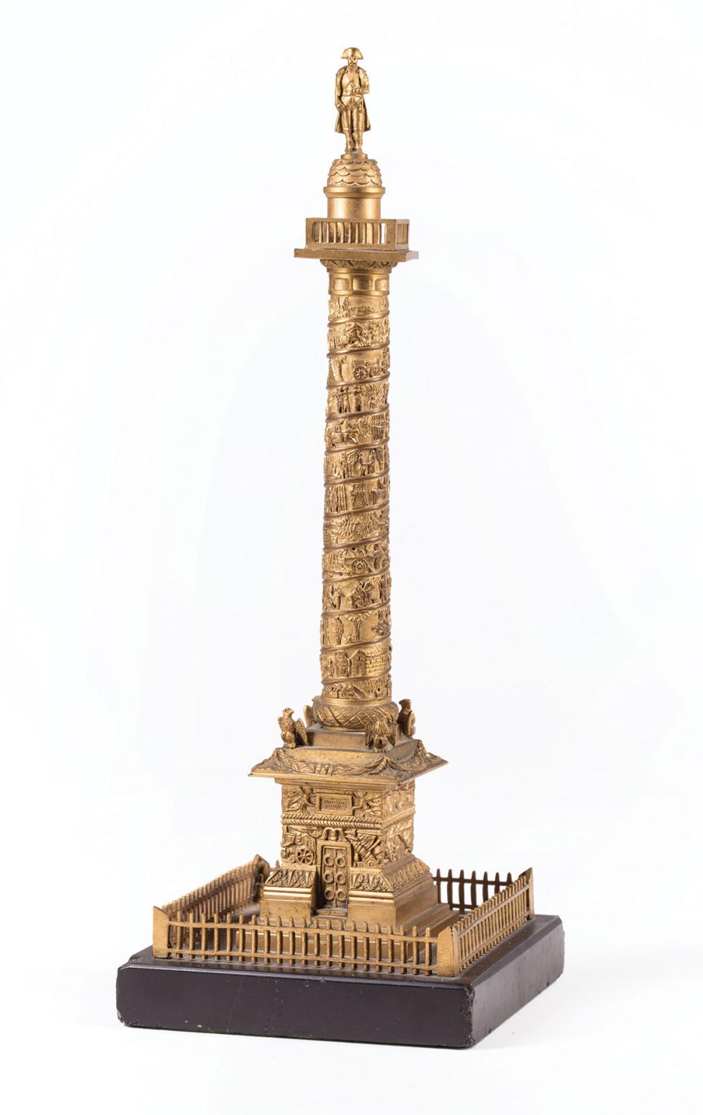 Appraisal: Grand Tour Gilt Bronze Model of the Vendome Column th