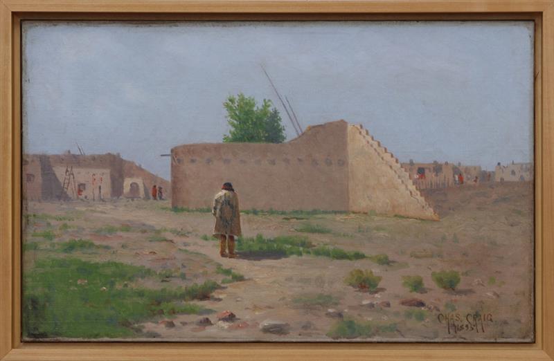 Appraisal: CHARLES CRAIG - KIVA SAN ILDENFENSO NEW MEXICO Oil on