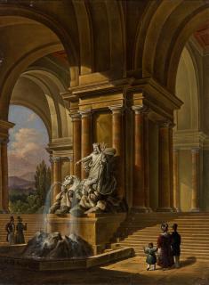 Appraisal: GIOVANNI BATTISTA PIAN AUSTRIAN - At the Fountain of Neptune