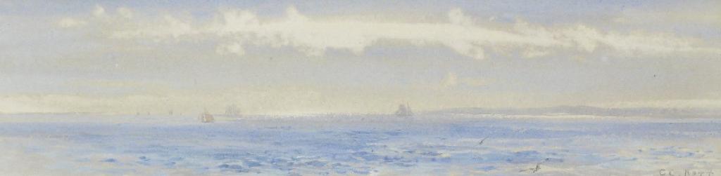 Appraisal: GEORGE COCHRANE KERR - Distant Sailing Boats off a Coast