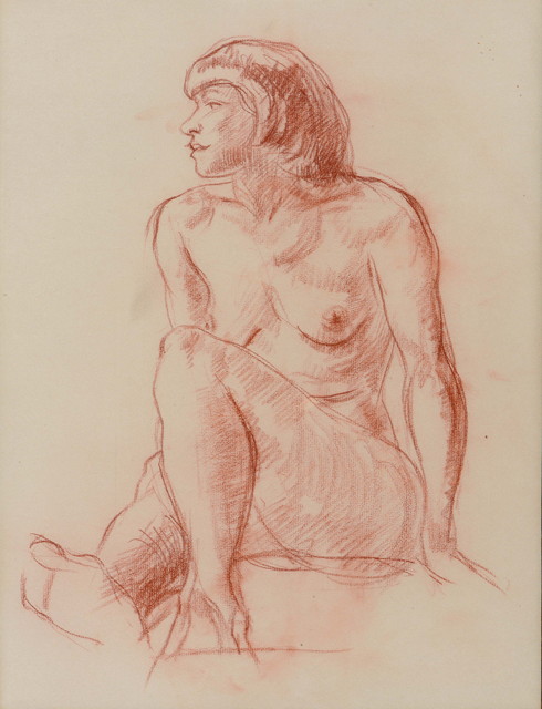 Appraisal: Ernest Proctor British - Standing nude and two seated nude