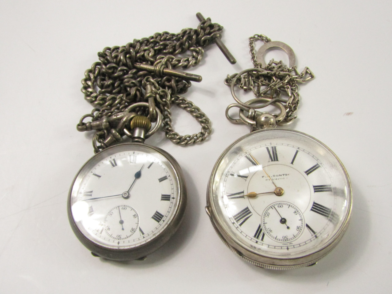 Appraisal: A gentleman's silver cased pocket watch open faced key wind