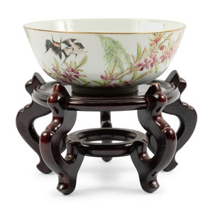 Appraisal: A Chinese Bowl on a Stand th Century height inches