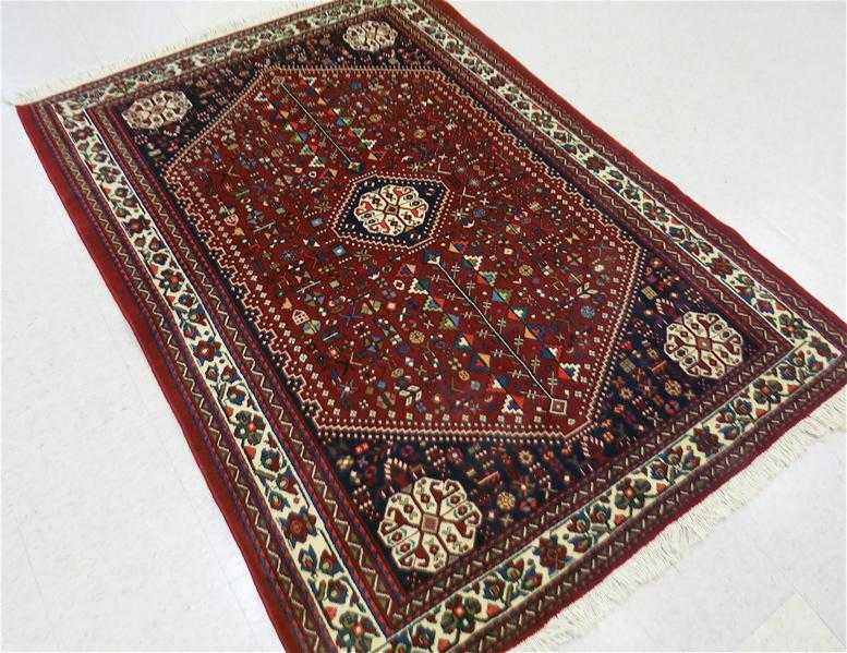 Appraisal: PERSIAN ABADEH AREA RUG Fars Province central Iran hand knotted