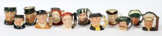 Appraisal: ROYAL DOULTON PORCELAIN FIGURAL TOBY MUGS TWELVE ROYAL DOULTON PORCELAIN