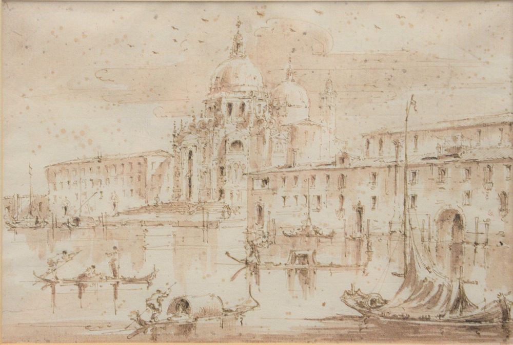 Appraisal: Attributed to Francesco Guardi View of Santa Maria Della salute