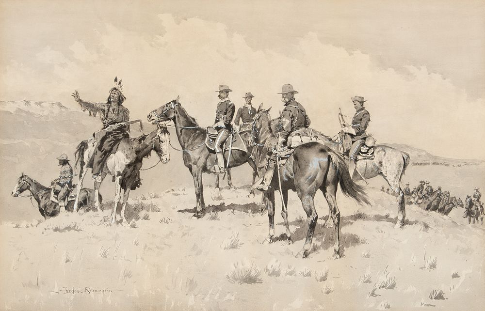 Appraisal: Frederic Remington The Borderland of the Other Tribe ca Frederic