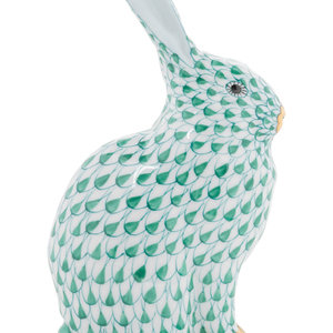 Appraisal: A Herend Porcelain Rabbit th Century Height inches