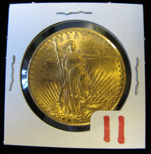 Appraisal: U S TWENTY DOLLAR GOLD COIN St Gaudens type -P