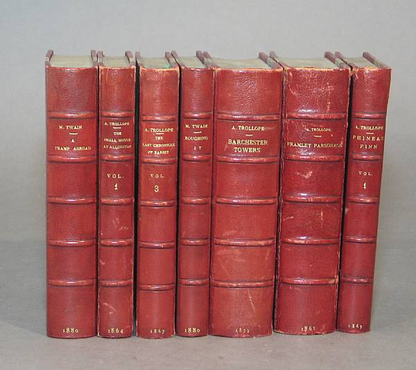 Appraisal: BINDINGS Tauchnitz editions of works by Trollope Twain and Eliot