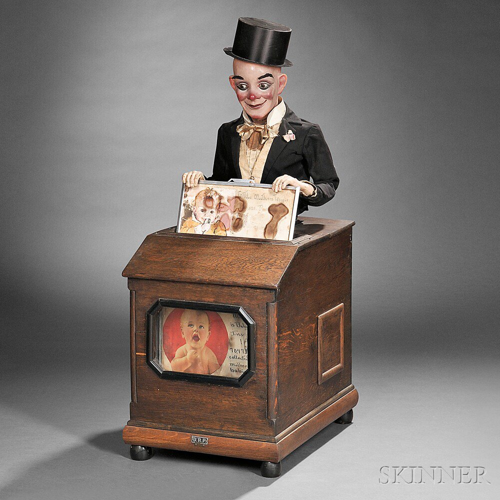 Appraisal: Magician Automaton Magnet Advertising Machine D R P Manufacturing Germany