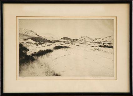 Appraisal: JOHN M AIKEN - WINTER VIEW Signed lower right numbered