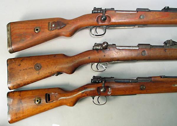 Appraisal: A lot of three German Model rifles Comprising Gewehr sn