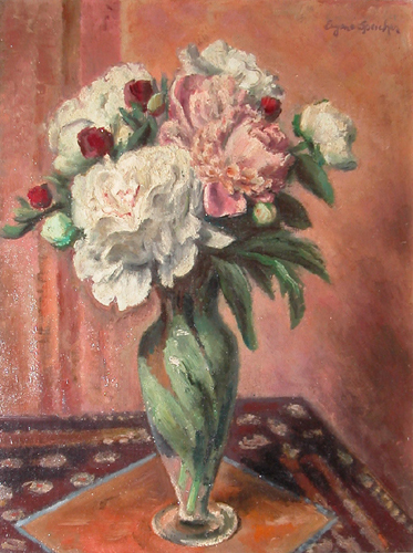 Appraisal: Still Life of Flowers Speicher Eugene American - oil on