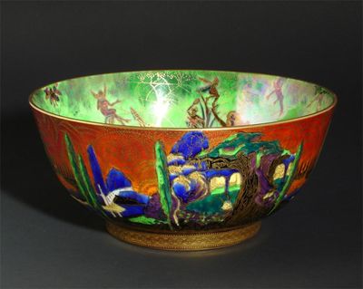 Appraisal: A Wedgwood Fairyland Flame lustre Imperial bowl designed by Daisy