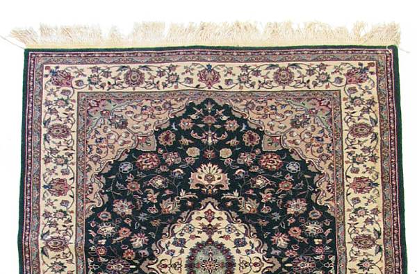 Appraisal: An Indian rug size approximately ft in x ft