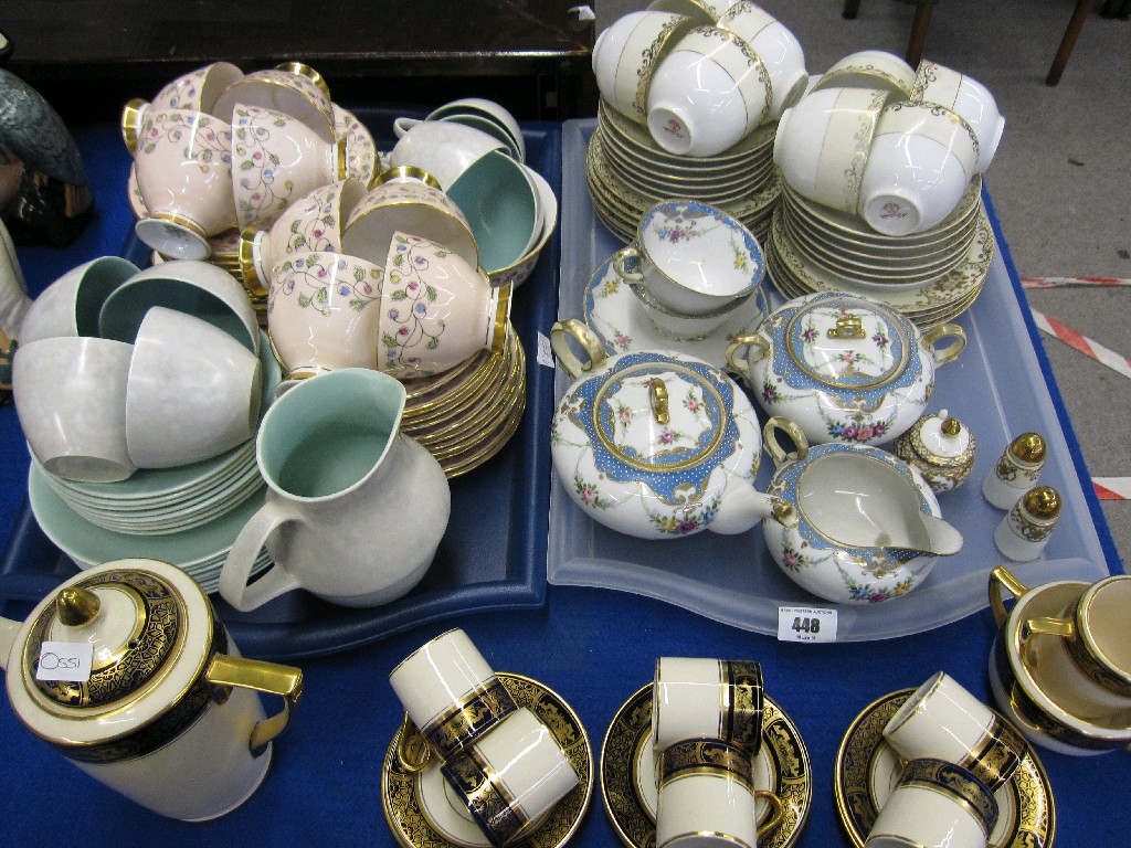 Appraisal: Lot comprising two trays of assorted teawares to include Noritake