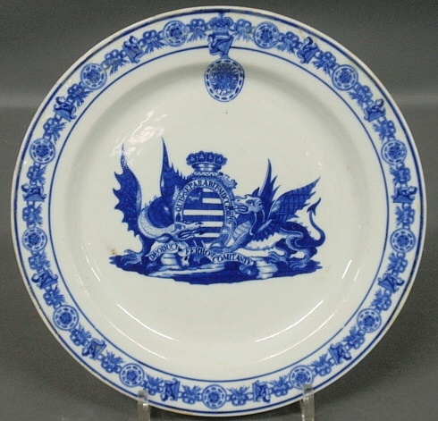 Appraisal: - Chinese blue and white Ch ien Lung plate c