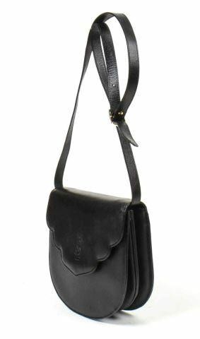 Appraisal: Yves Saint Laurent Besace Saddle crossbody bag in black grained