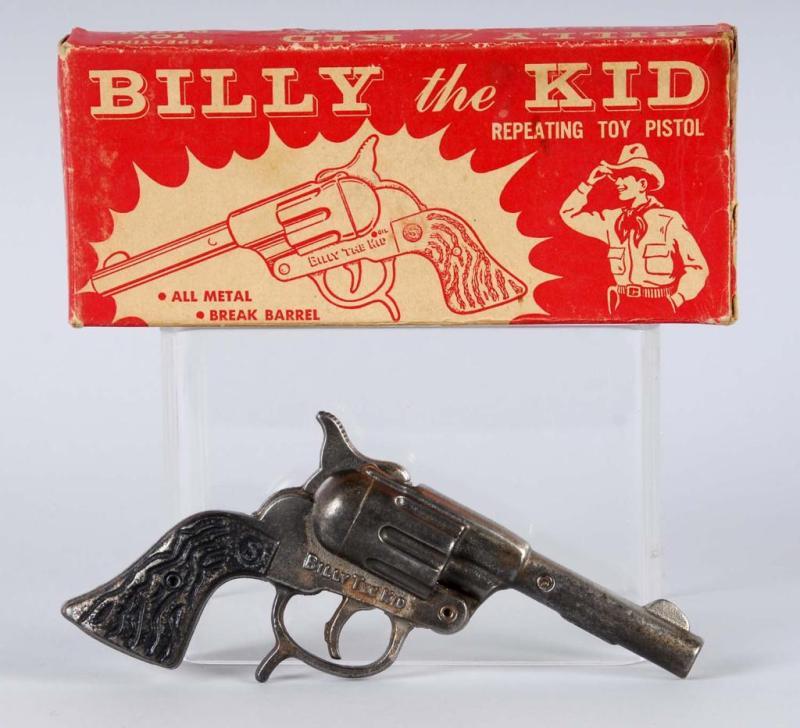 Appraisal: Cast Iron Billy the Kid Cap Gun Description Darkened finish