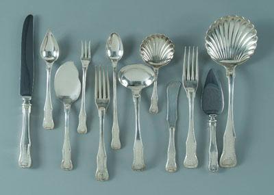 Appraisal: King sterling flatware by S Kirk Son pieces P monograms