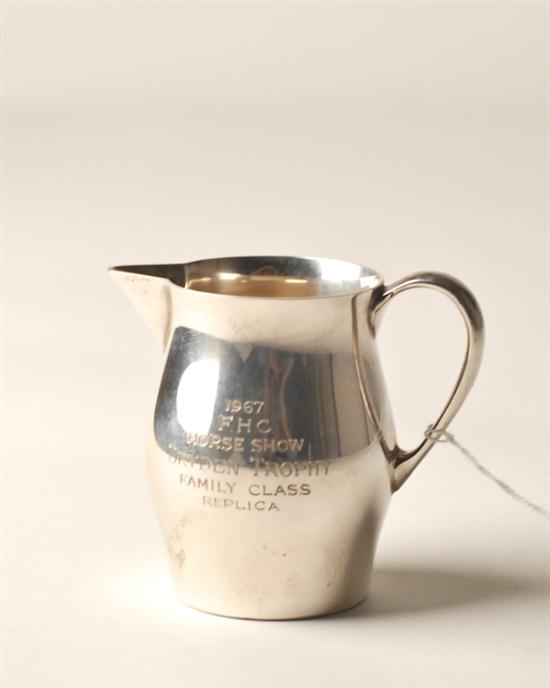 Appraisal: Paul Revere-style Miniature Sterling Creamer Trophy by Reed Barton Reads