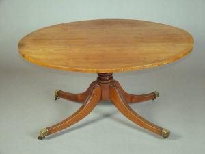 Appraisal: A Regency mahogany breakfast table early th century the later