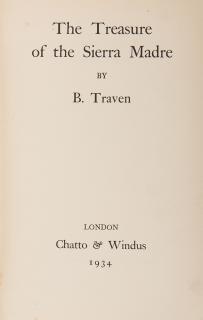 Appraisal: Western Traven B Treasure of the Sierra Madre London Chatto