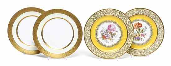 Appraisal: A Set of Six Bavarian Service Plates each centered with